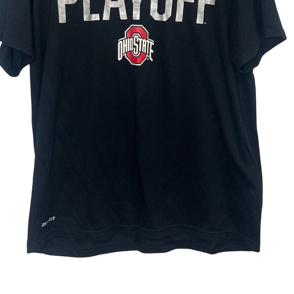 Nike Ohio State Buckeyes 2015 College Football Playoff TShirt Mens Large Black - Picture 4 of 9